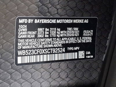 2025 BMW iX xDrive50 Sports Activity Vehicle