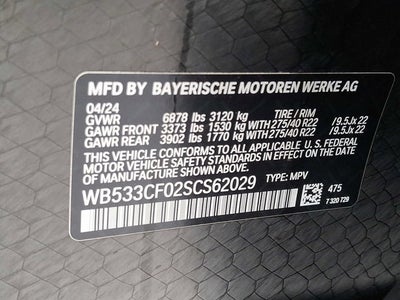 2025 BMW iX M60 Sports Activity Vehicle