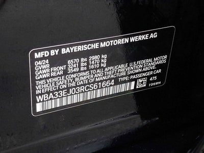 2024 BMW 7 Series 760i xDrive Sedan