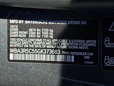 2016 BMW 4 Series 2dr Cpe 435i xDrive AWD