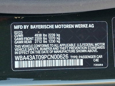 2023 BMW 4 Series 430i xDrive Convertible