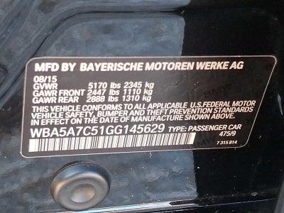 2016 BMW 5 Series 4dr Sdn 528i xDrive AWD