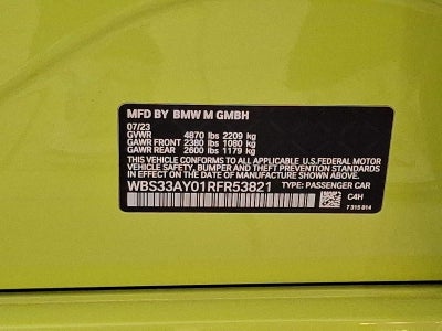 2024 BMW M3 Competition Sedan