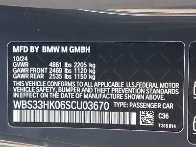 2025 BMW M4 Competition xDrive Coupe