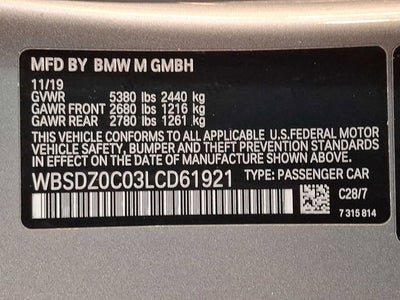 2020 BMW M8 Convertible