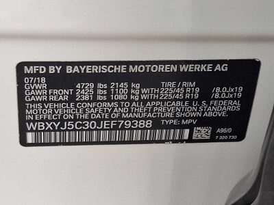 2018 BMW X2 xDrive28i Sports Activity Coupe