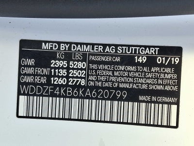 2019 Mercedes-Benz E-Class E 300 4MATIC® Sedan