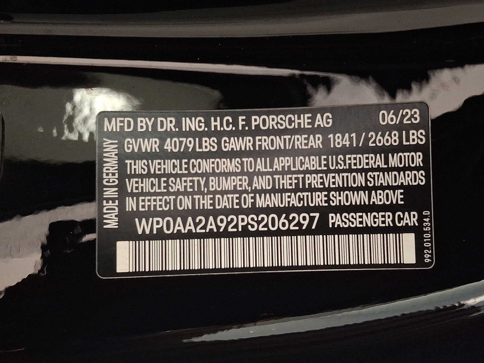 2023 Porsche 911 Carrera T Coupe