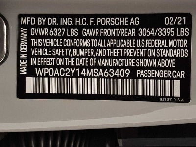 2021 Porsche Taycan Turbo S AWD