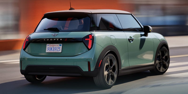 Back View of MINI Cooper 2 Door