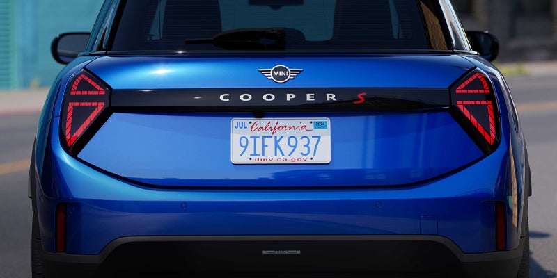 Back View of MINI Cooper 4 Door